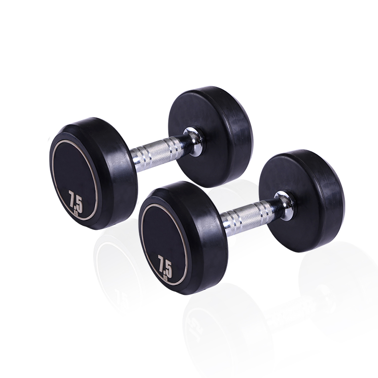 Rubber dumbbell